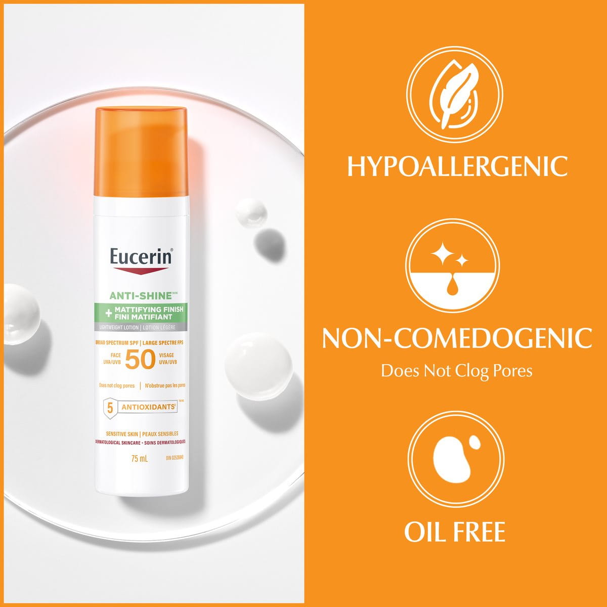 Anti-Shine SPF 50 Face Sunscreen Lotion
